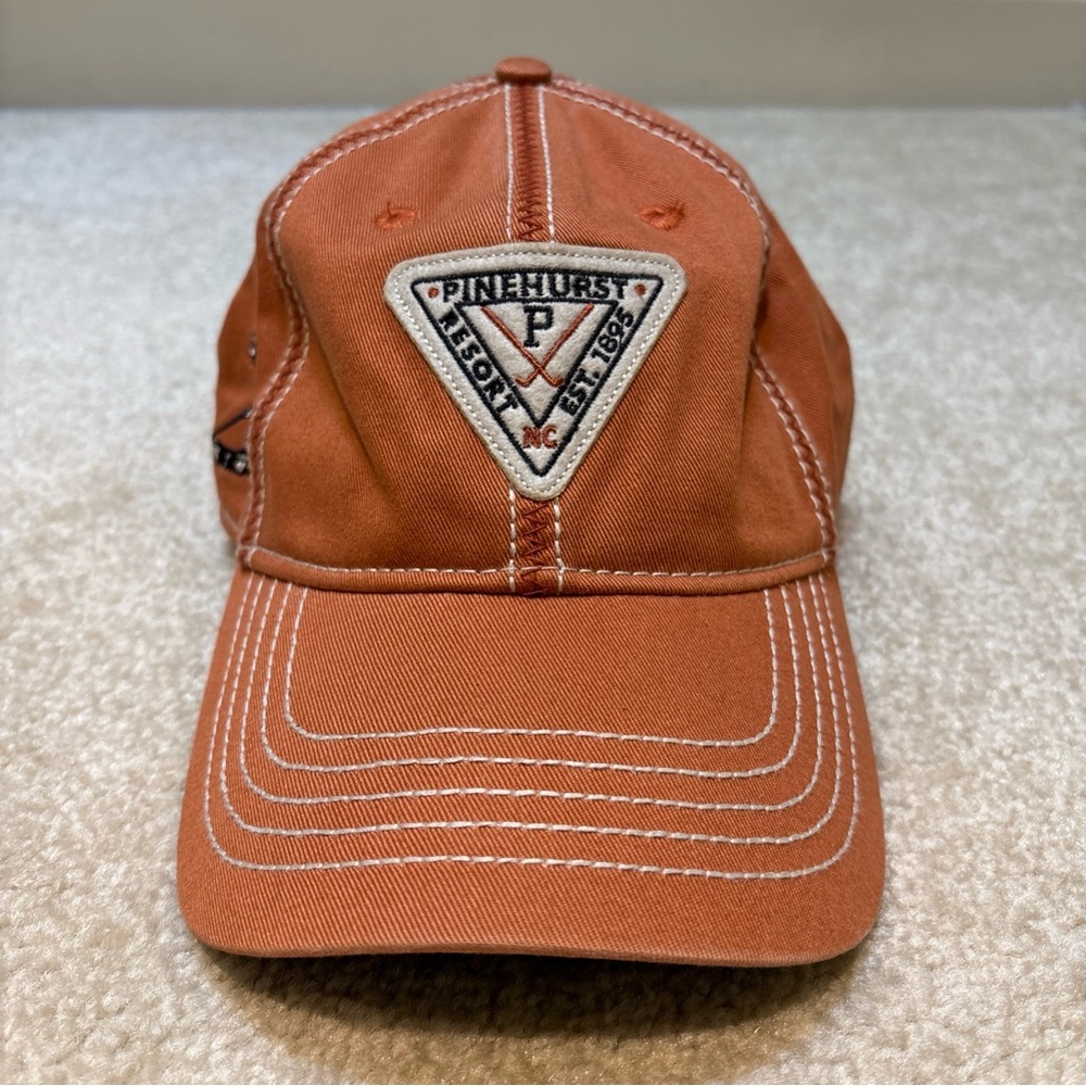 Ahead Vintage Pinehurst Resort NC Brown Golf Cap Hat Strapback Adjust Classic